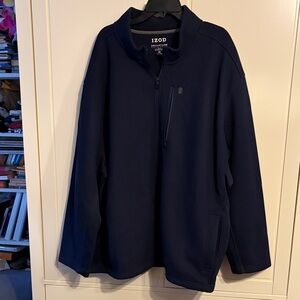 Izod Men's Navy Zip-Up Sweater